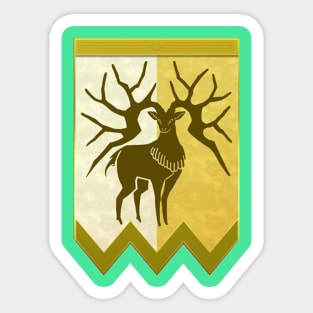 Golden Deer Emblem Sticker